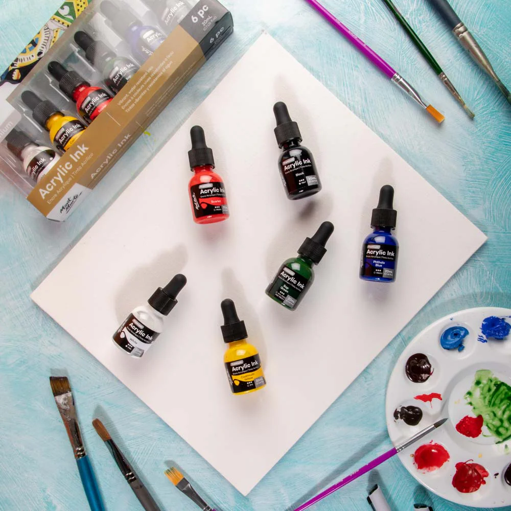 Acrylic Ink Premium 6pc x 20ml - Image 8