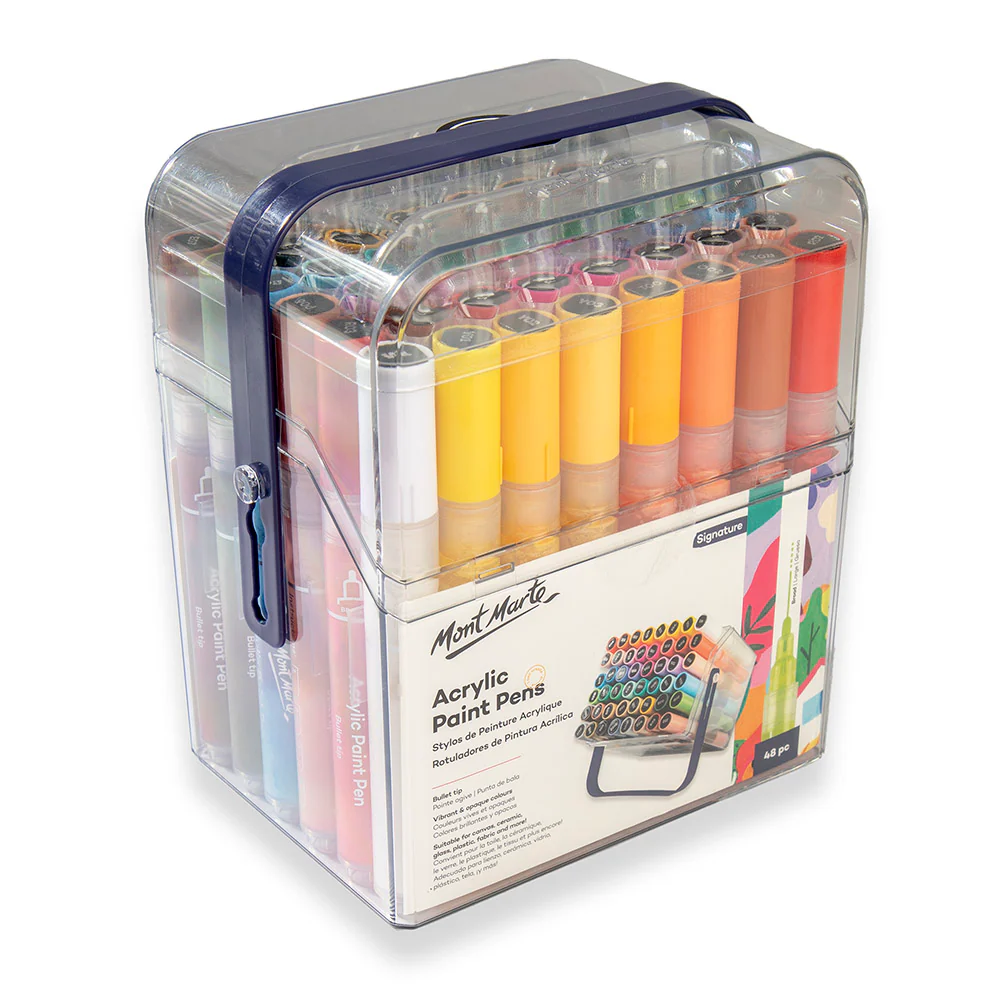 Acrylic Paint Pens in Case Broad Tip Signature 48pc - Image 3