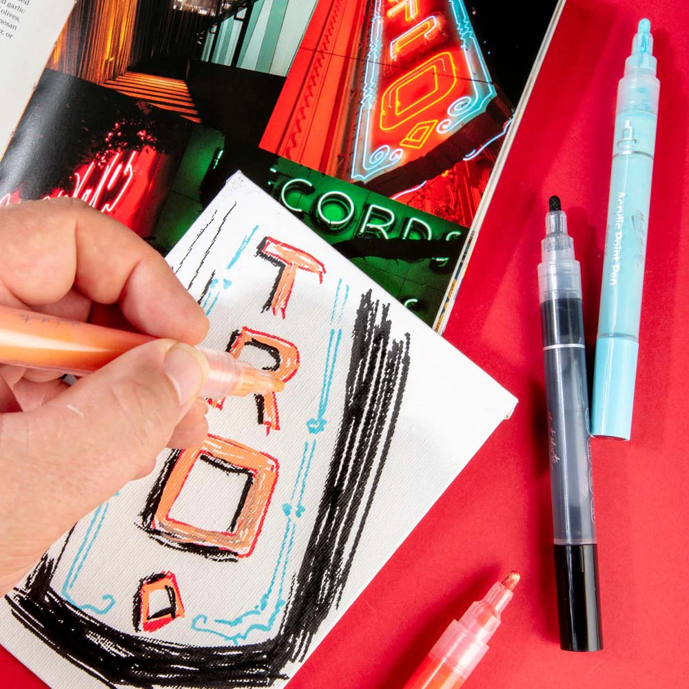 Acrylic Paint Pens in Case Broad Tip Signature 48pc - Image 7
