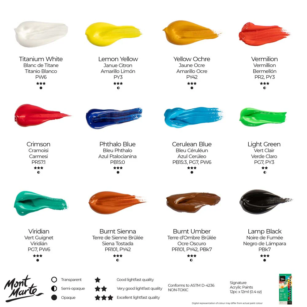 Acrylic Paints Signature 12pc x 12ml - Image 11