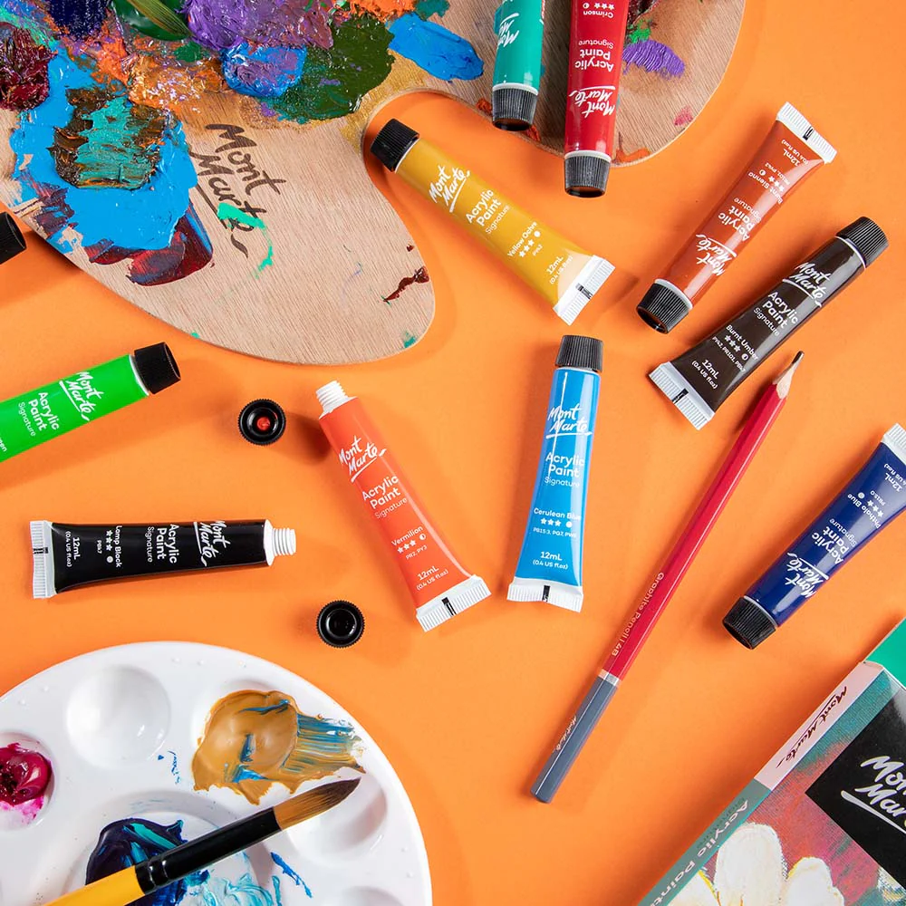 Acrylic Paints Signature 12pc x 12ml - Image 9