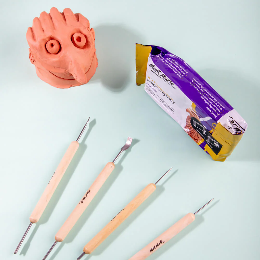 Air Hardening Modelling Clay Premium 250g - Terracotta - Image 3