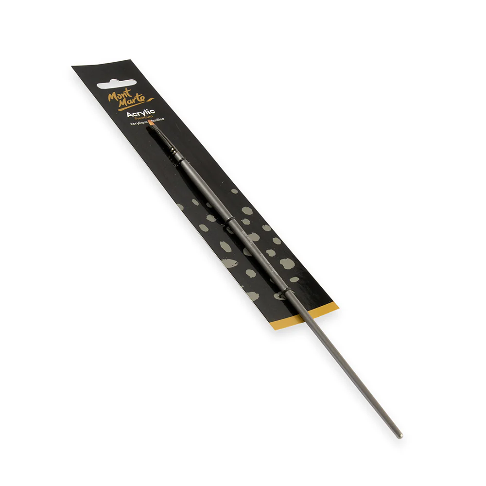 Artist Acrylic Brush Premium Taklon Angle 2 - Image 4