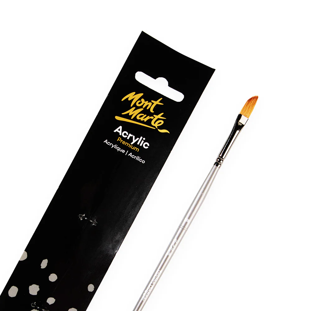 Artist Acrylic Brush Premium Taklon Dagger 1/8 - Image 2