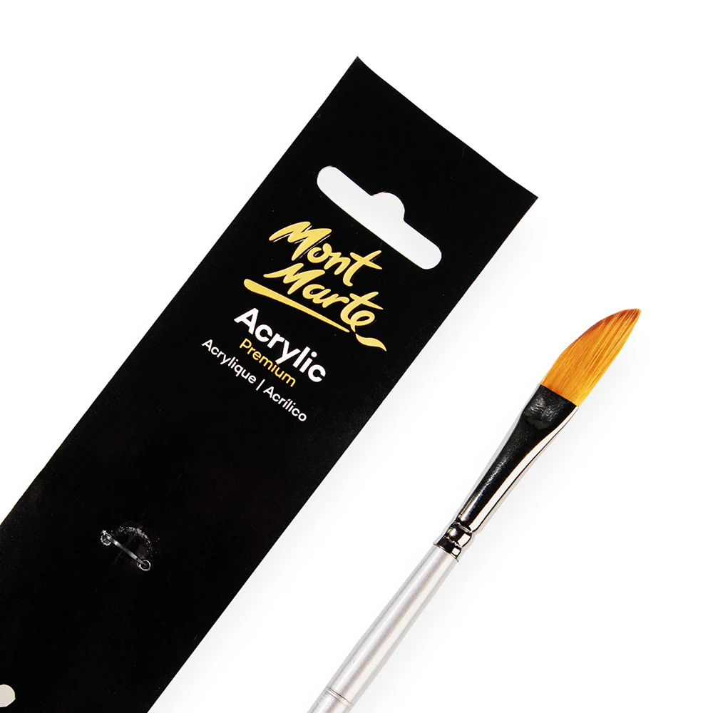 Artist Acrylic Brush Premium Taklon Dagger 3/8 - Image 2