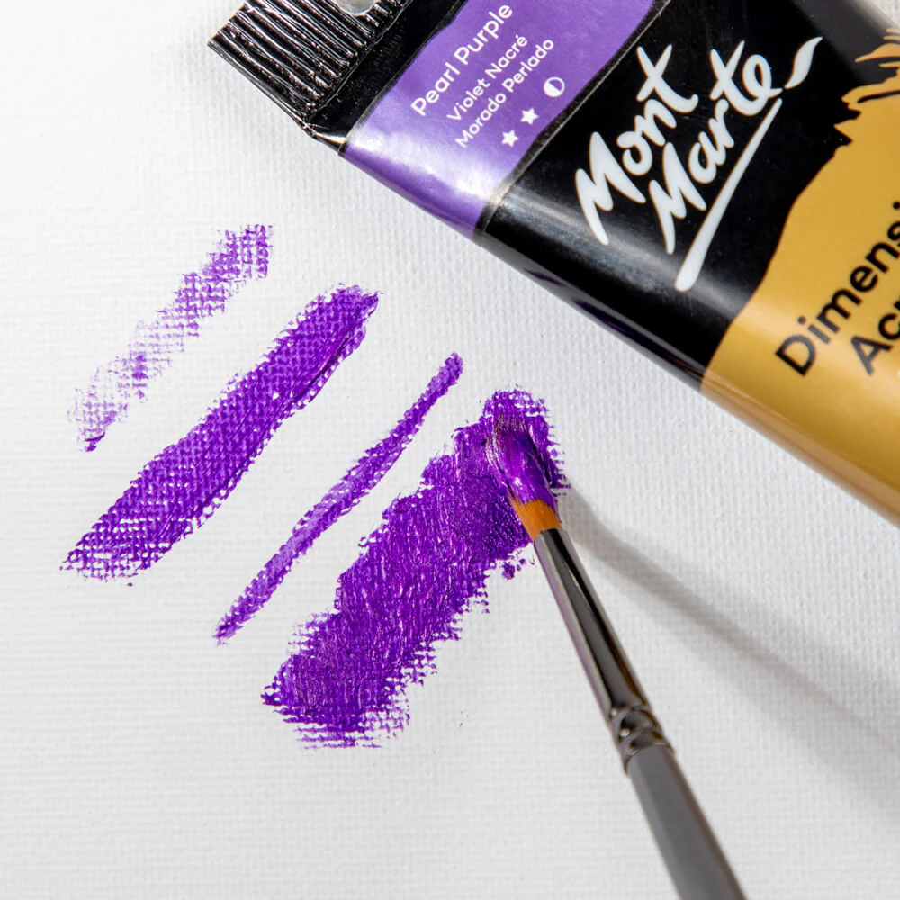 Artist Acrylic Brush Taklon Round 6 - Image 3
