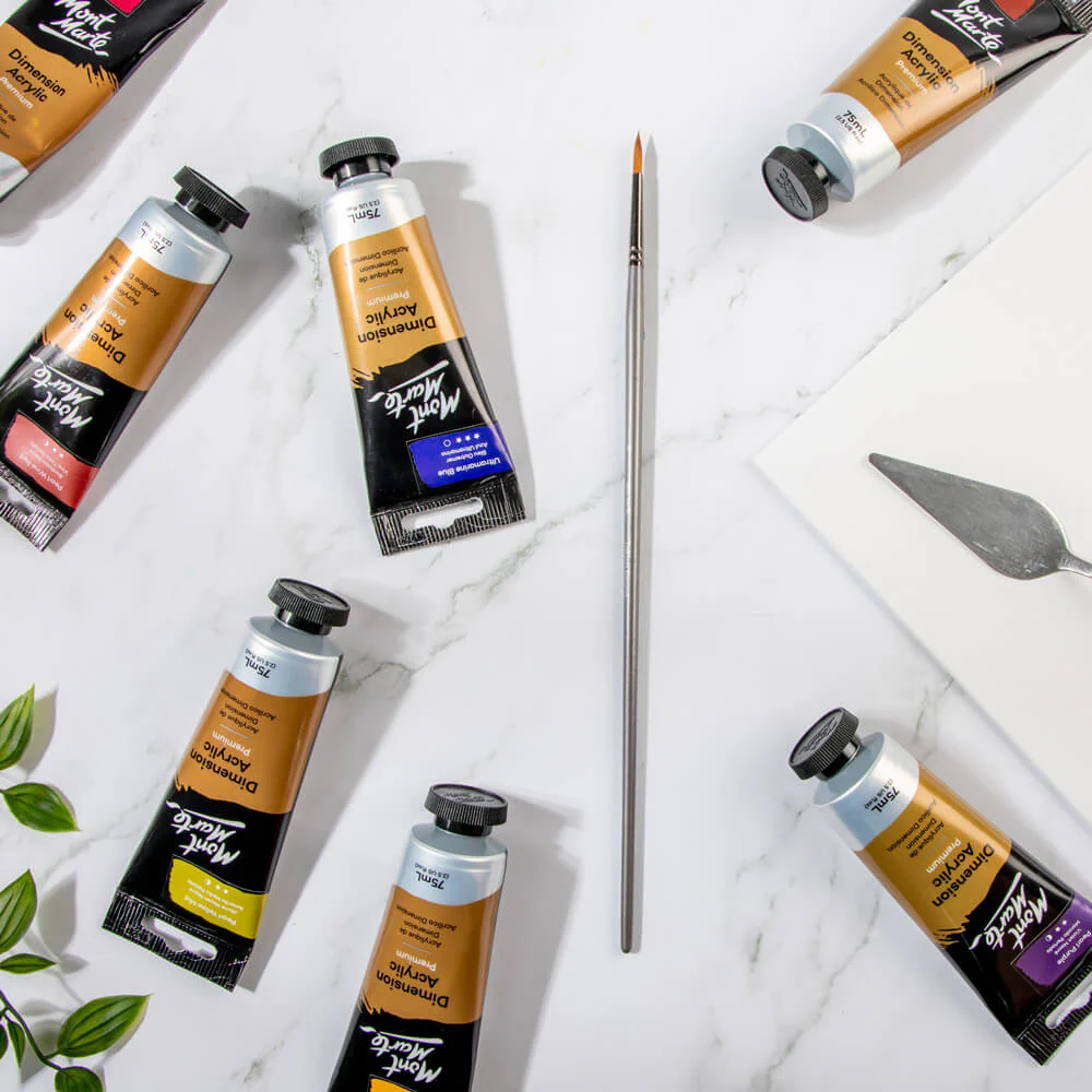 Artist Acrylic Brush Taklon Round 6 - Image 5