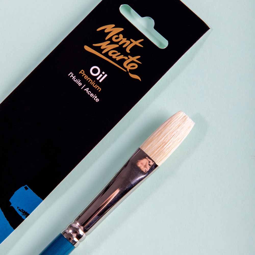 Artist Oil Brush Chungking Flat 16 - Image 2