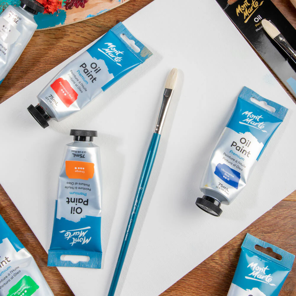 Artist Oil Brush Premium Chungking Filbert 10 - Image 8