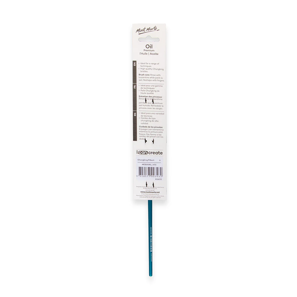 Artist Oil Brush Premium Chungking Filbert 6 - Image 4