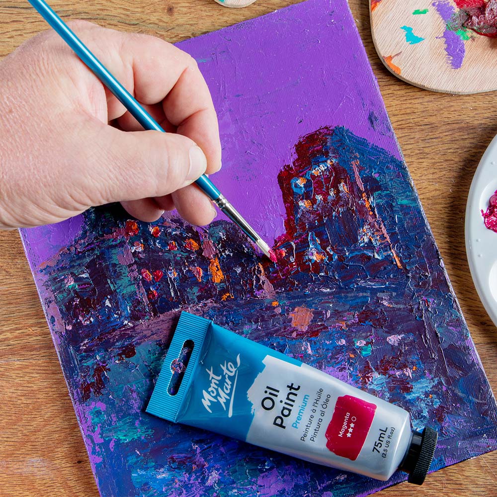 Artist Oil Brush Premium Chungking Round 2 - Image 6