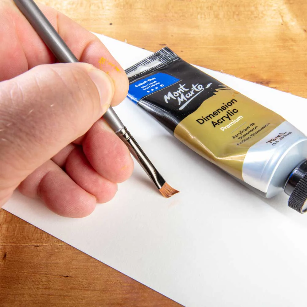 Artist Brush Premium Taklon Angle 6 - Image 4