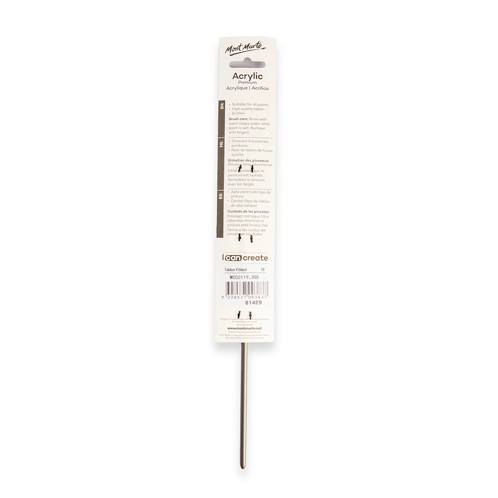 Artist Brush Premium Taklon Filbert 10 - Image 4