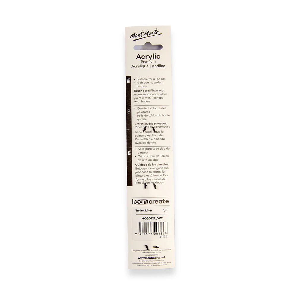 Artist Brush Taklon Liner 5/0 - Image 4