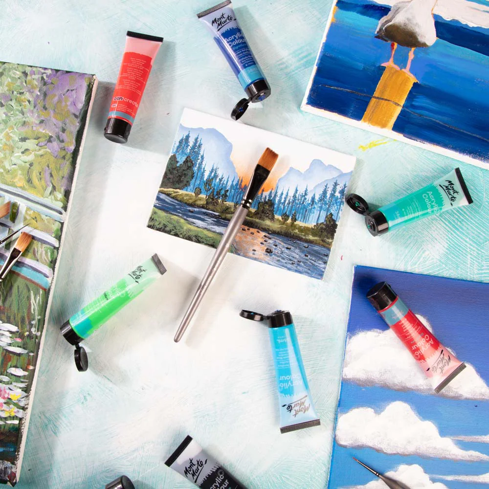 Artist Brush Taklon Short Bright 16 - Image 9