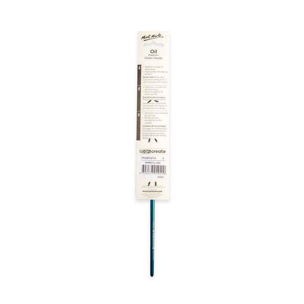 Artist Oil Brush Premium Chungking Fan 8 - Image 4