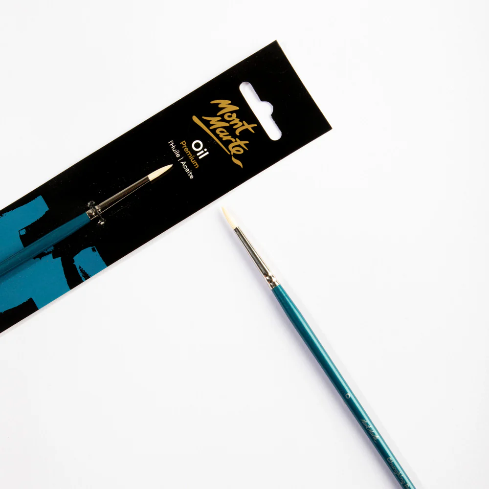Artist Oil Brush Premium Chungking Round 0 - Image 2