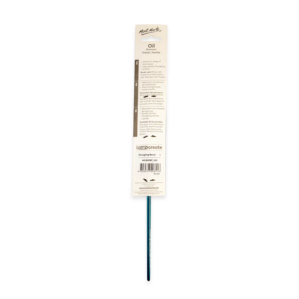 Artist Oil Brush Premium Chungking Round 6 - Image 4