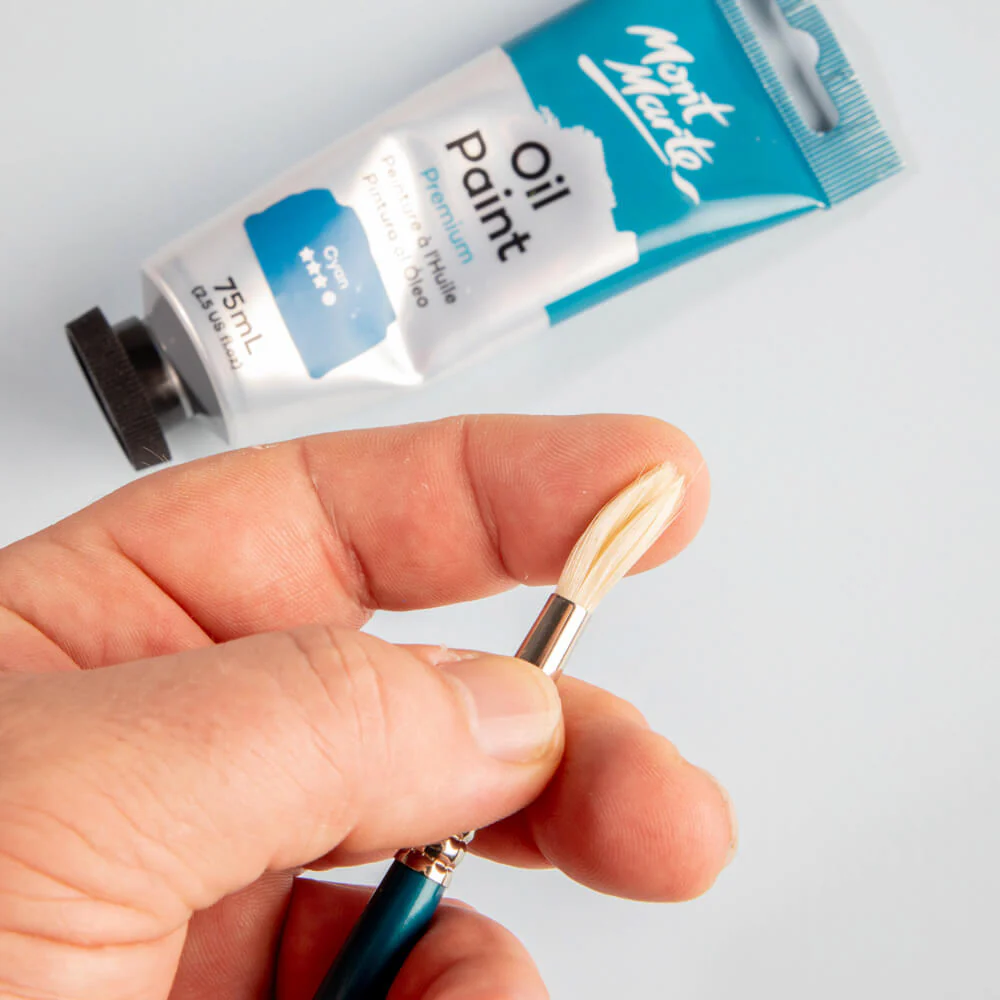 Artist Oil Brush Premium Chungking Round 6 - Image 5