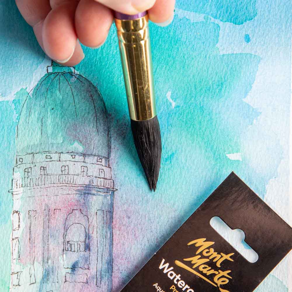 Artist Watercolour Brush Premium Round 12 - Image 5