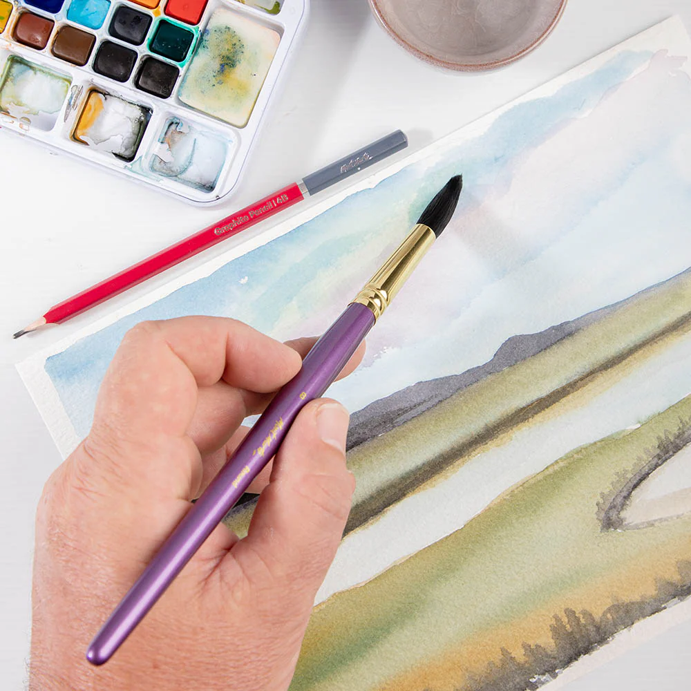 Artist Watercolour Brush Premium Round 8 - Image 6