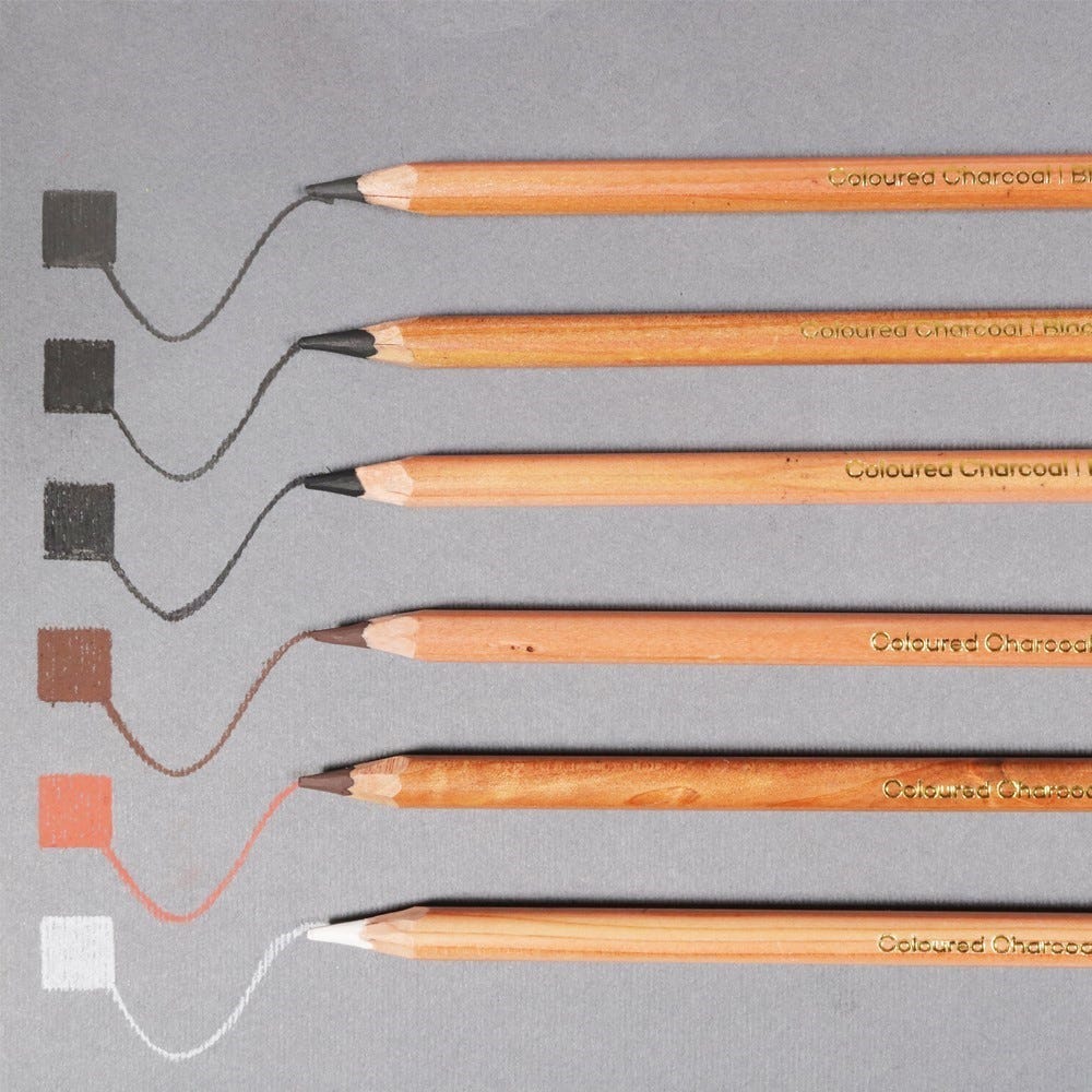 Coloured Charcoal Pencils Signature 12pc - Image 4