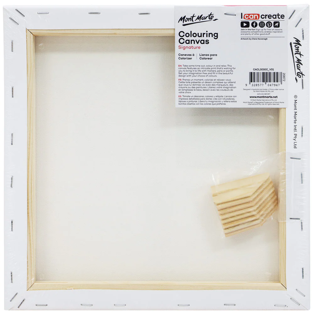 Colouring Canvas Signature 30 x 30cm (11.8 x 11.8in) - Flying Bird - Image 2