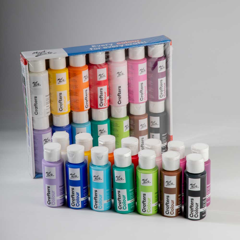 Crafters Colour Discovery Paint Set 14pc x 60ml - Image 3