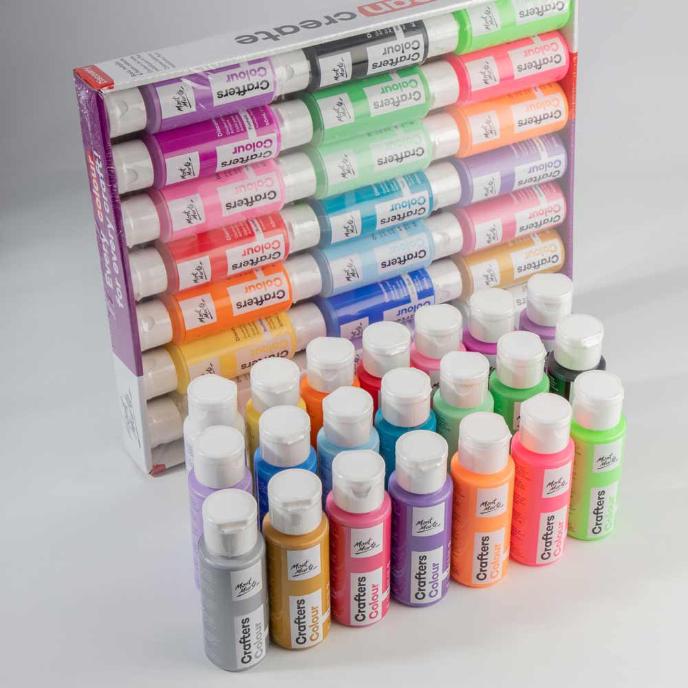 Crafters Colour Discovery Paint Set 21pc x 60ml - Image 3