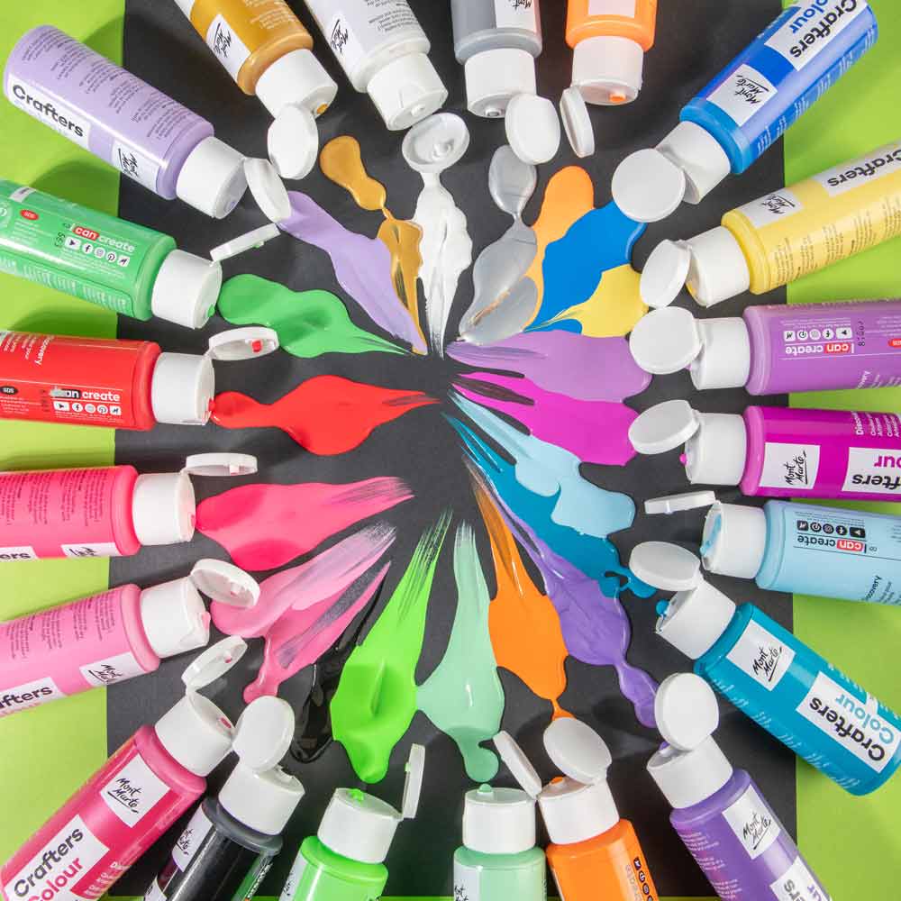 Crafters Colour Discovery Paint Set 21pc x 60ml - Image 6