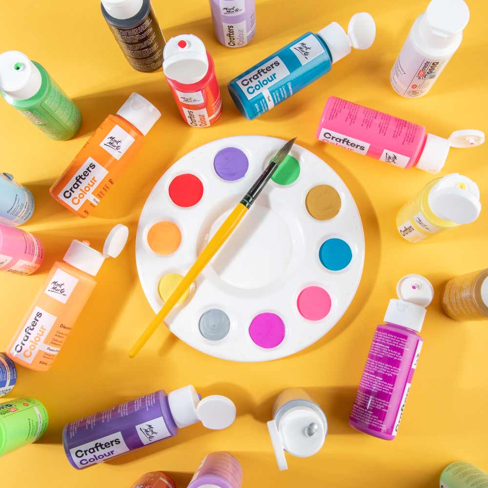 Crafters Colour Discovery Paint Set 21pc x 60ml - Image 9