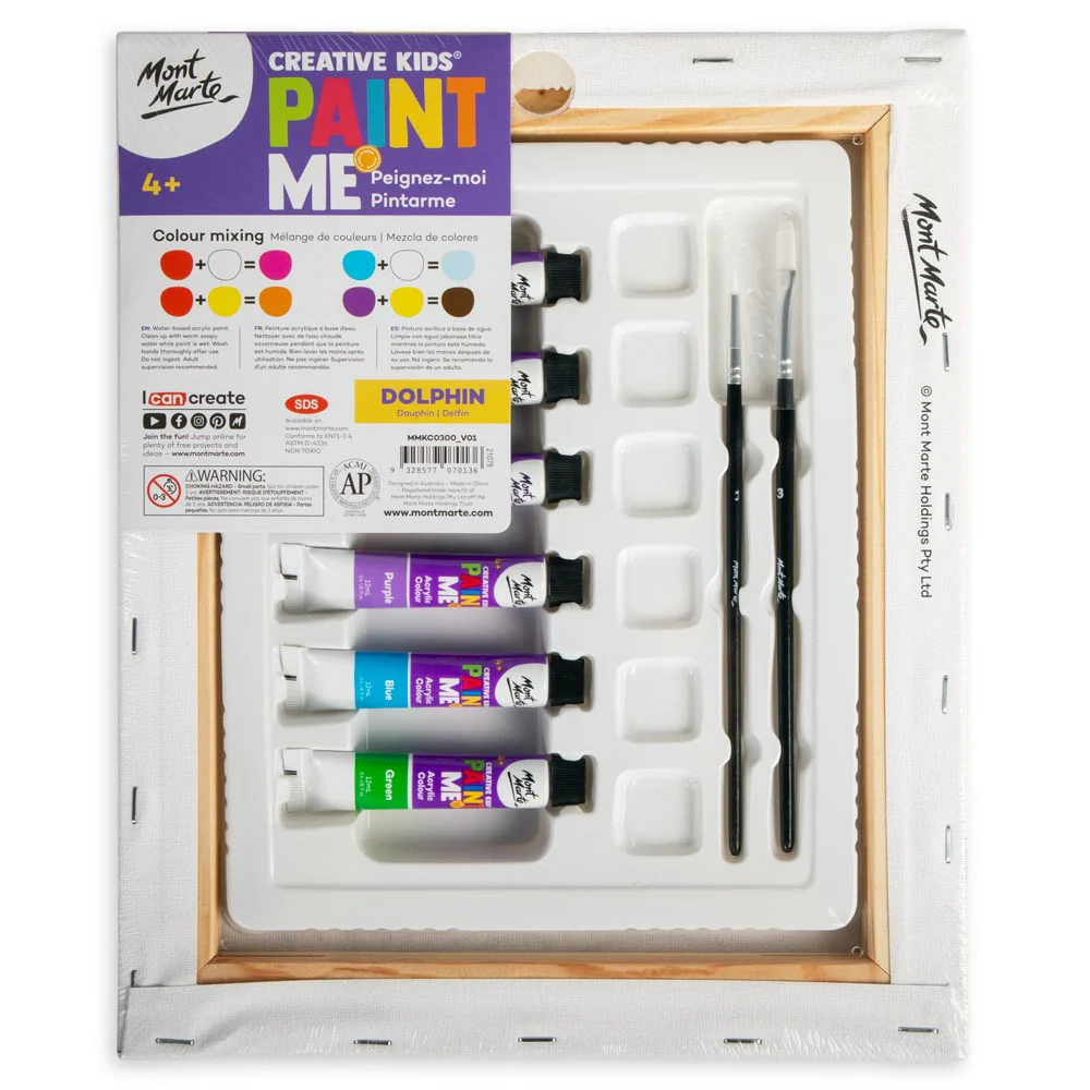 Creative Kids Paint Me Set 9pc - Dolphin - Image 4