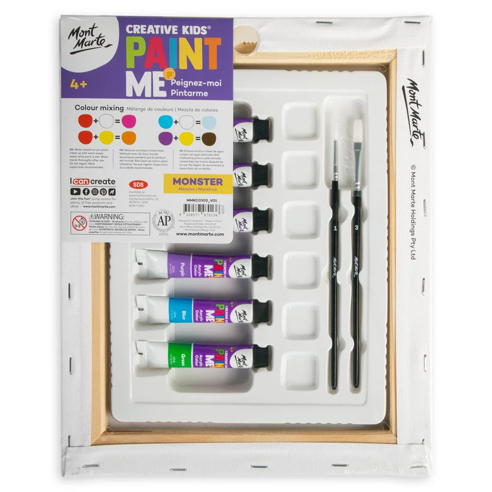 Creative Kids Paint Me Set 9pc - Monster - Image 4