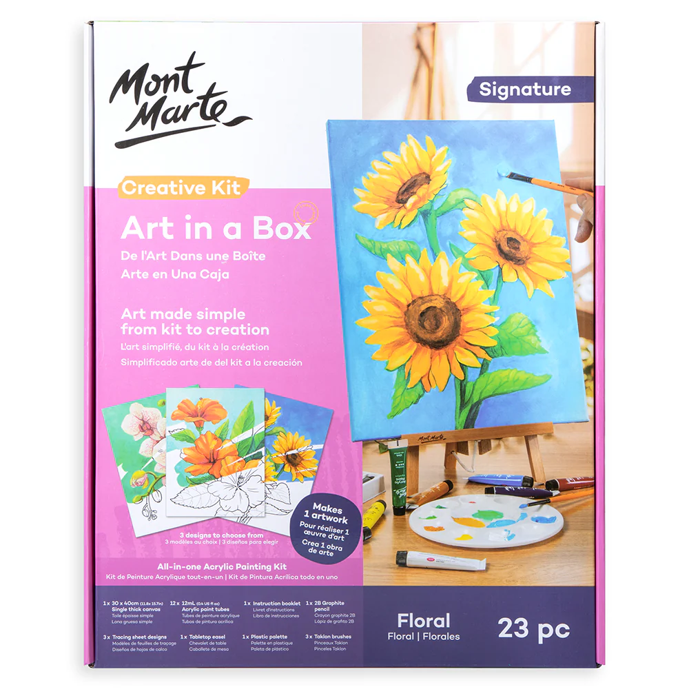 Creative Kit Art in a Box - Floral 23pc