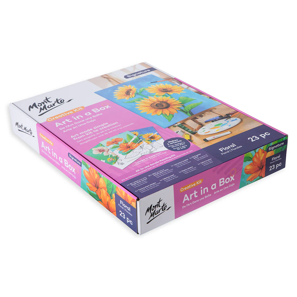 Creative Kit Art in a Box - Floral 23pc - Image 4