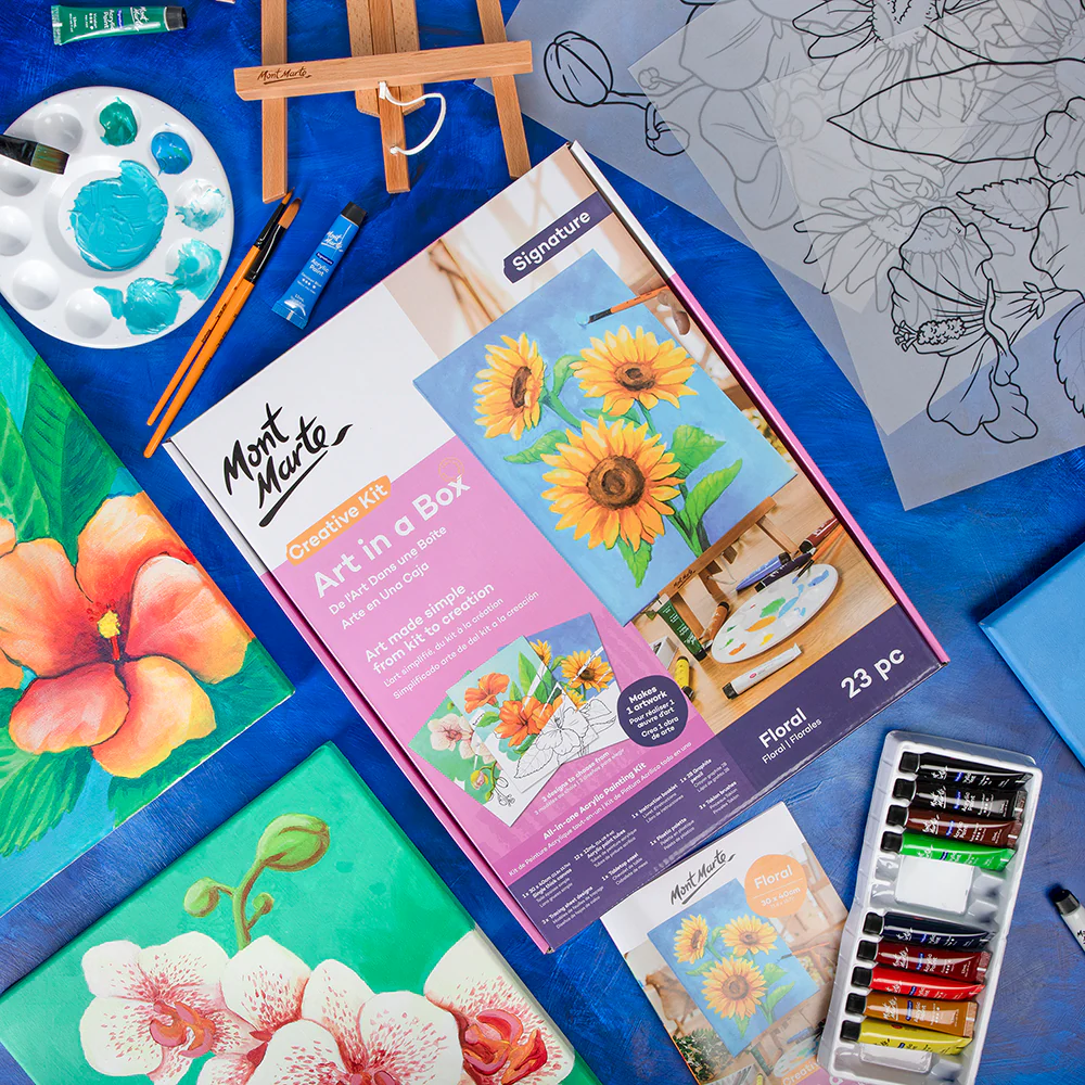 Creative Kit Art in a Box - Floral 23pc - Image 6