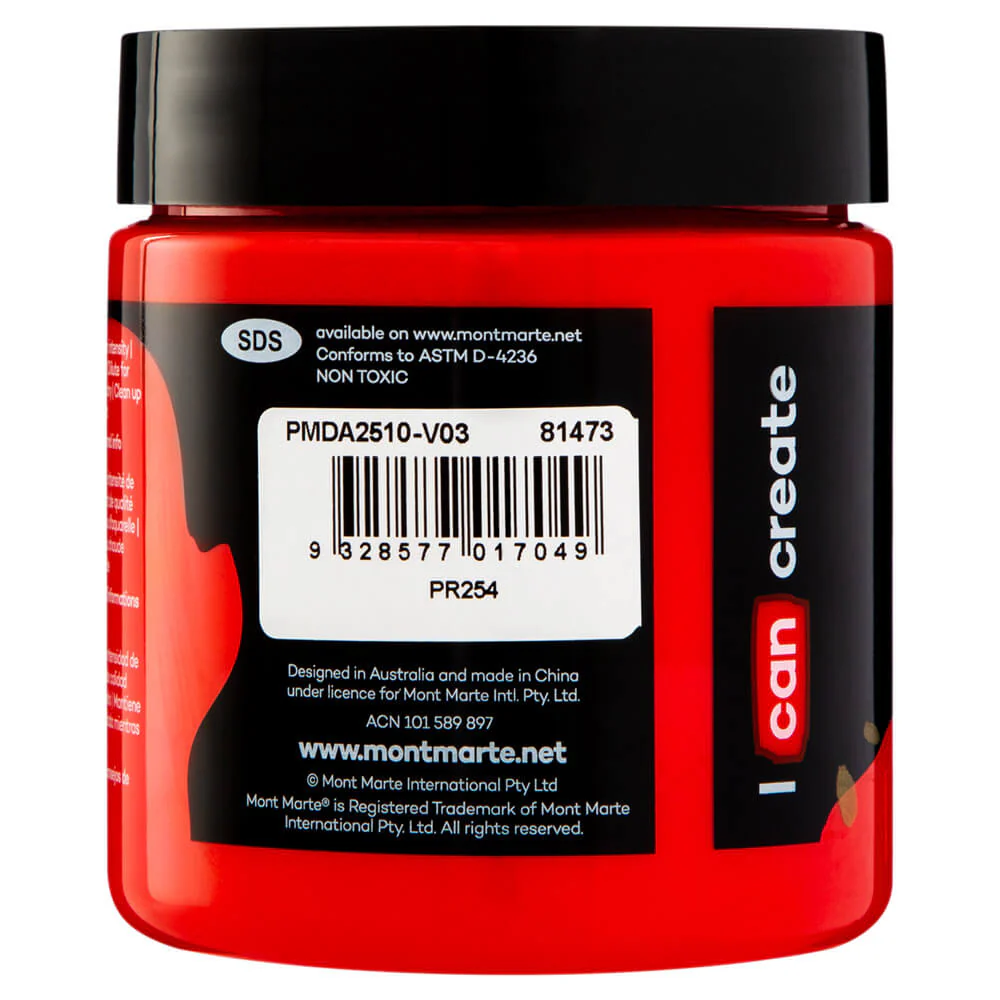 Dimension Acrylic Premium 250ml - Brilliant Red - Image 2