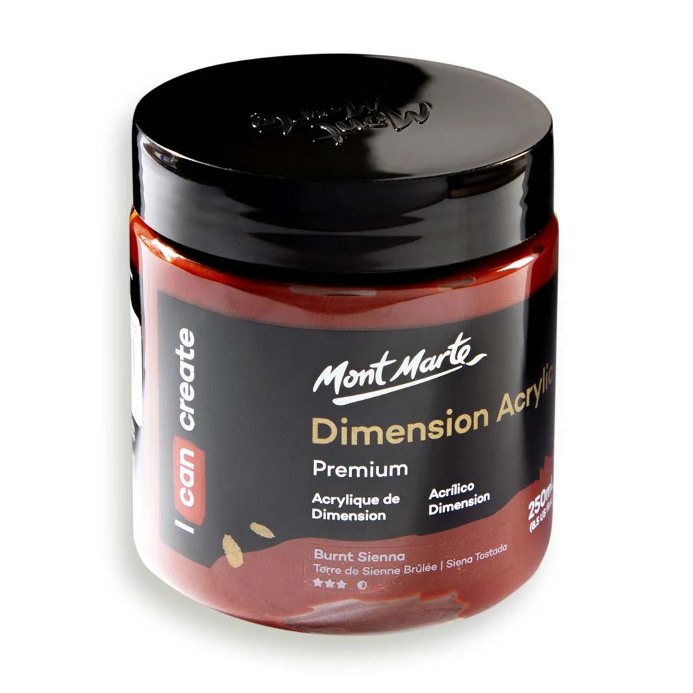 Dimension Acrylic Premium 250ml - Burnt Sienna - Image 4