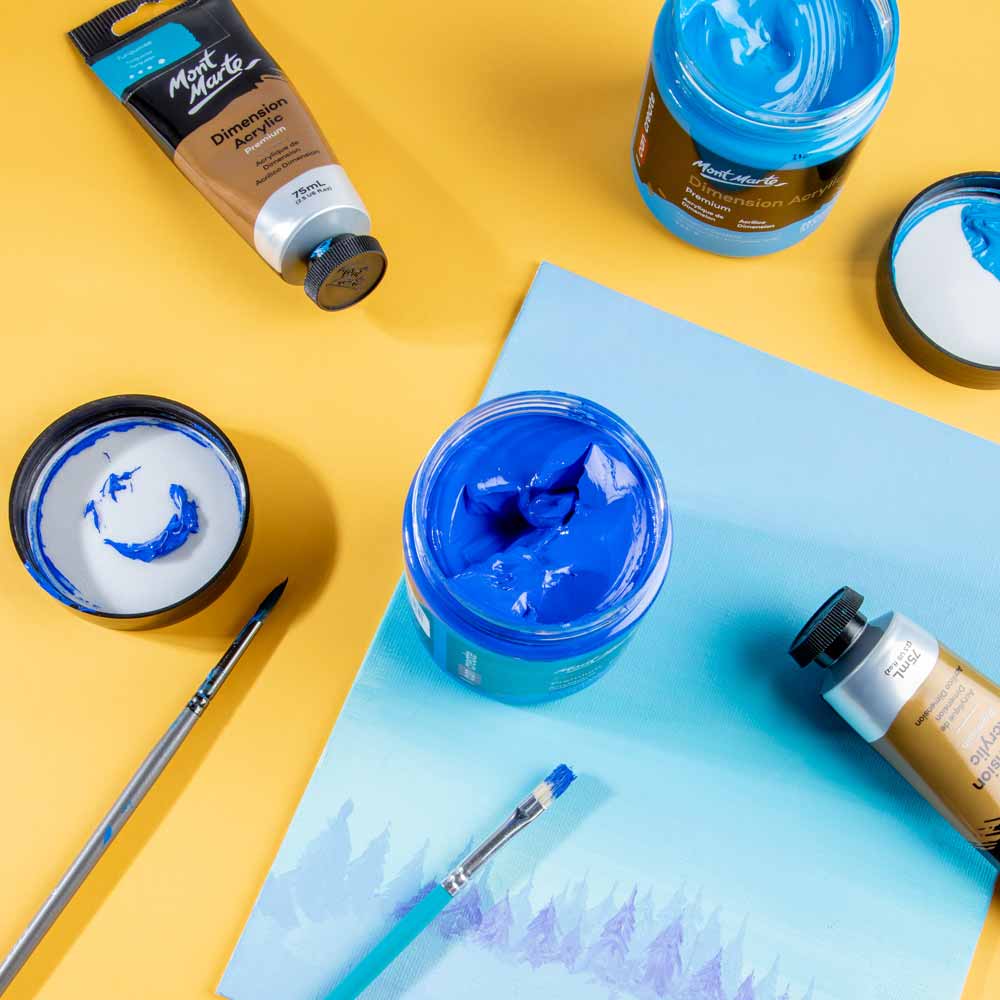 Dimension Acrylic Premium 250ml - Cobalt Blue - Image 9