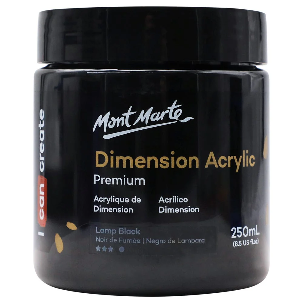Dimension Acrylic Premium 250ml - Lamp Black