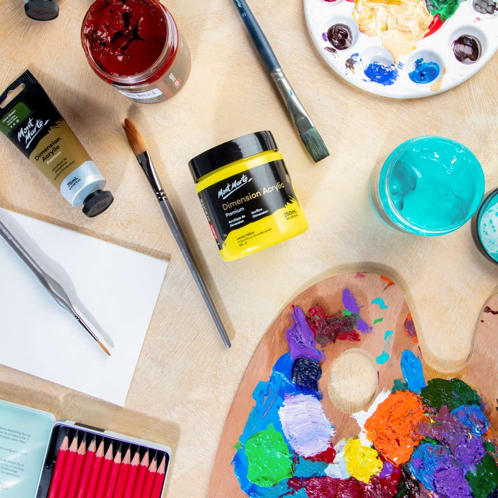 Dimension Acrylic Premium 250ml - Lemon Yellow - Image 9