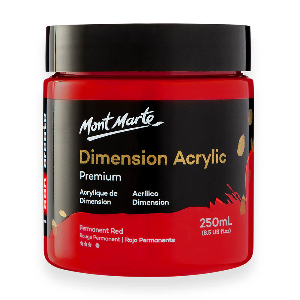 Dimension Acrylic Premium 250ml - Permanent Red