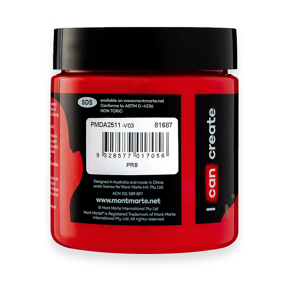 Dimension Acrylic Premium 250ml - Permanent Red - Image 2