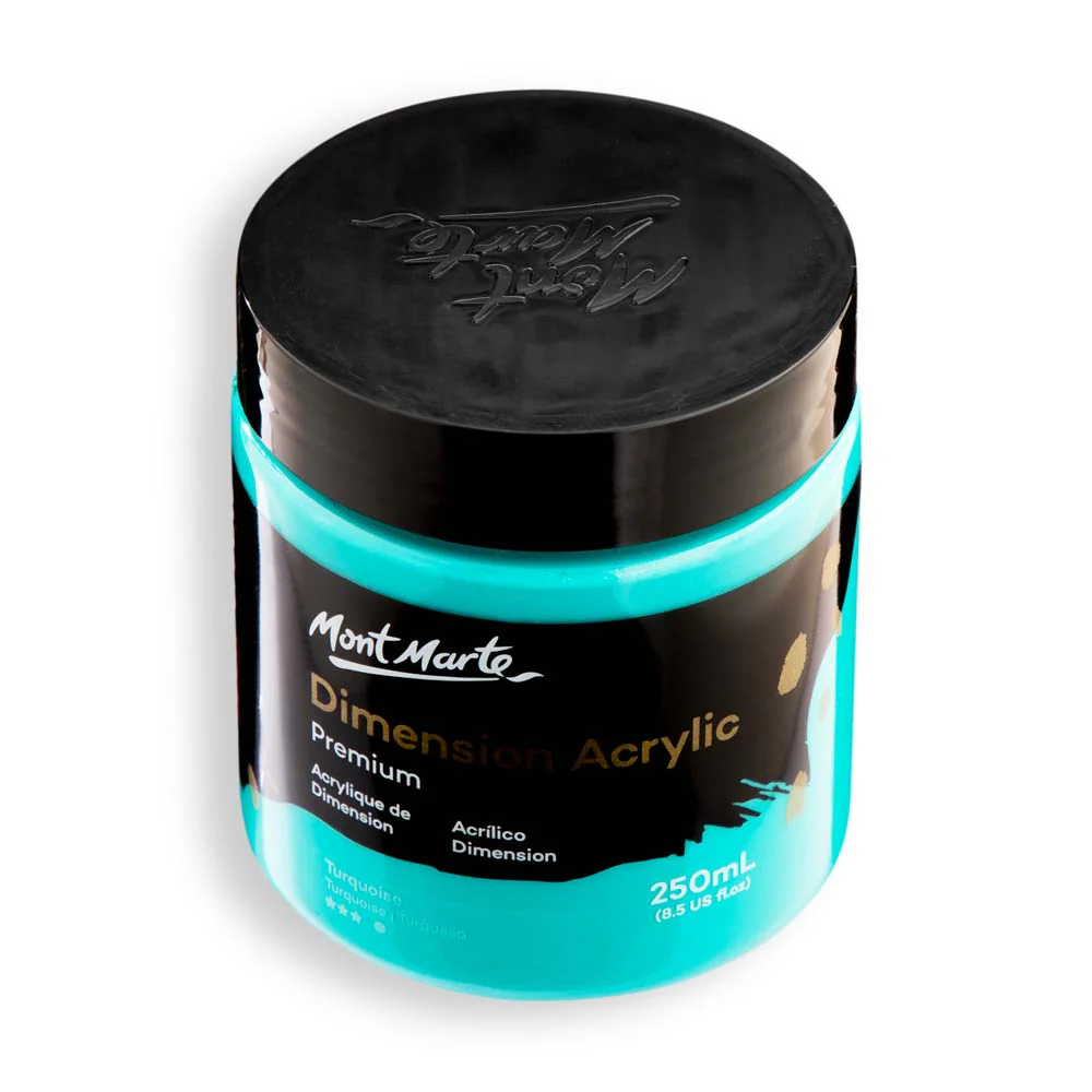 Dimension Acrylic Premium 250ml - Turquoise - Image 4
