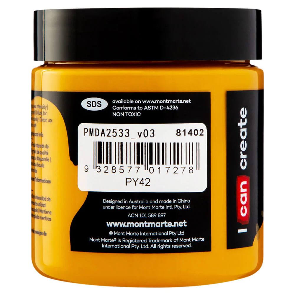 Dimension Acrylic Premium 250ml - Yellow Ochre - Image 2