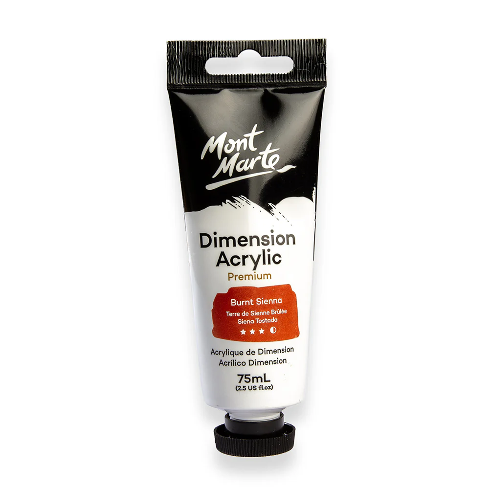 Dimension Acrylic Premium 75ml Tube - Burnt Sienna
