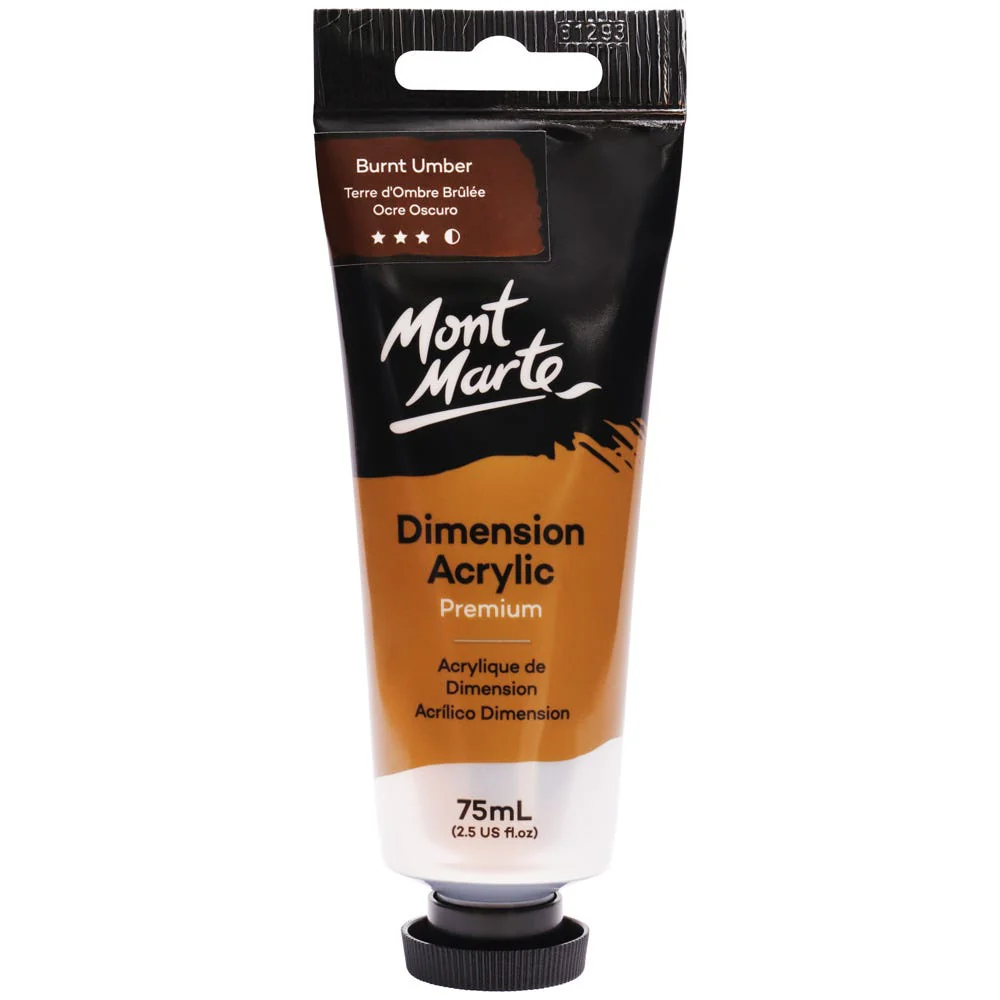 Dimension Acrylic Premium 75ml Tube - Burnt Umber