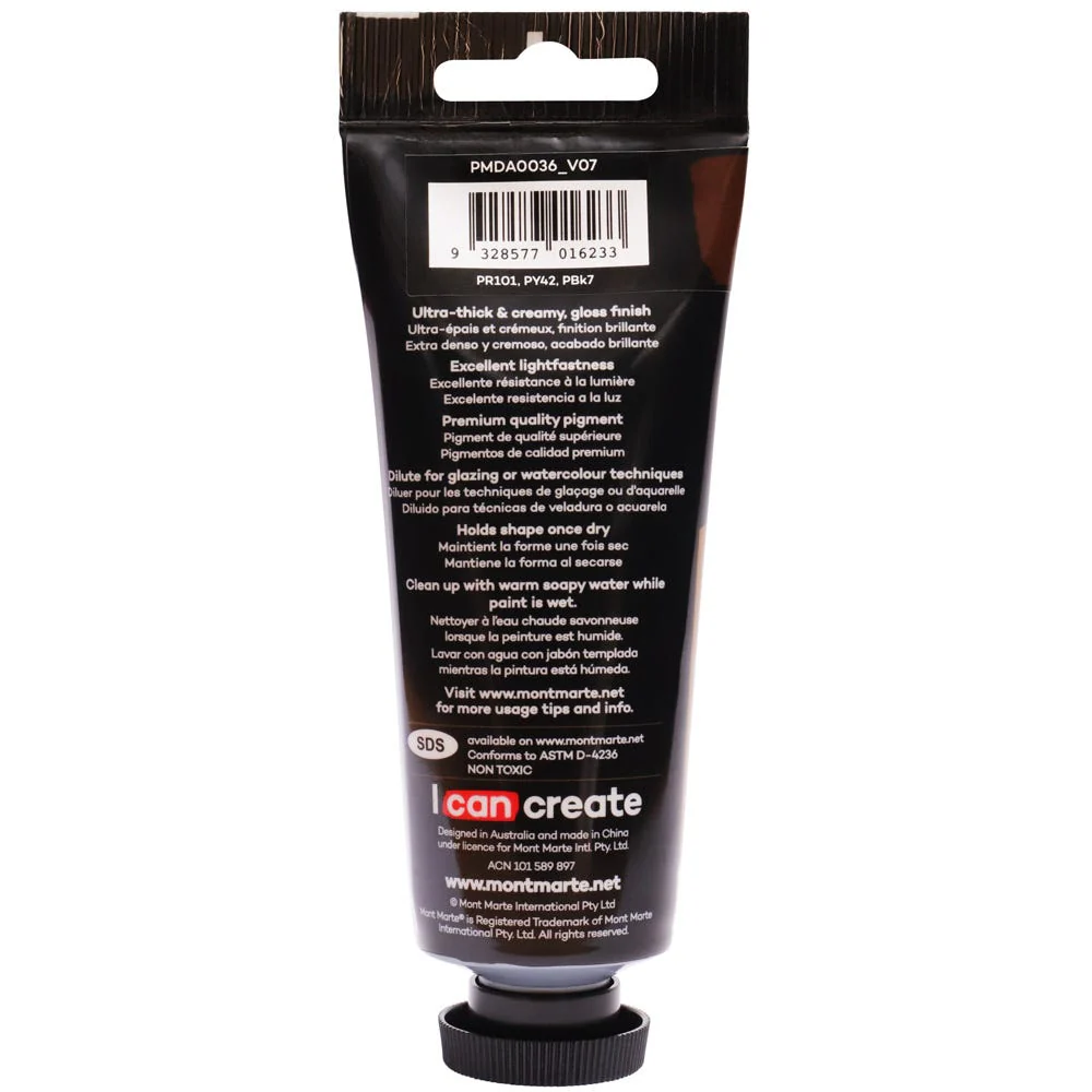 Dimension Acrylic Premium 75ml Tube - Burnt Umber - Image 3