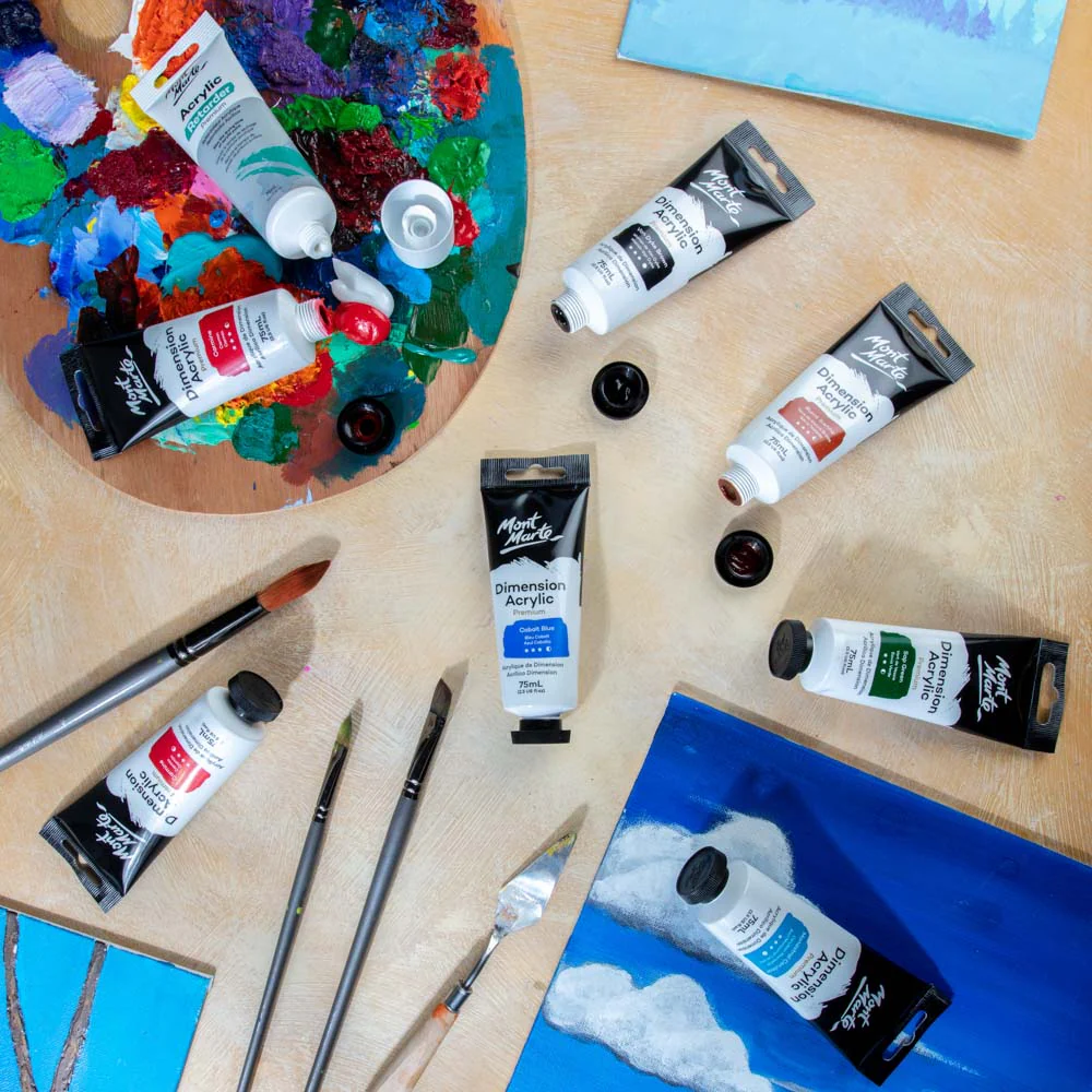 Dimension Acrylic Premium 75ml Tube - Cobalt Blue - Image 8