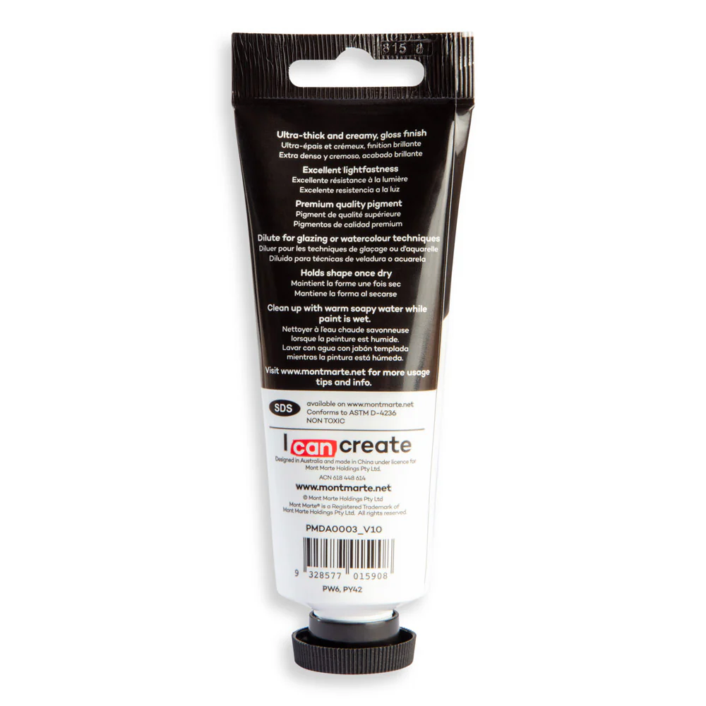 Dimension Acrylic Premium 75ml Tube - Cream - Image 3
